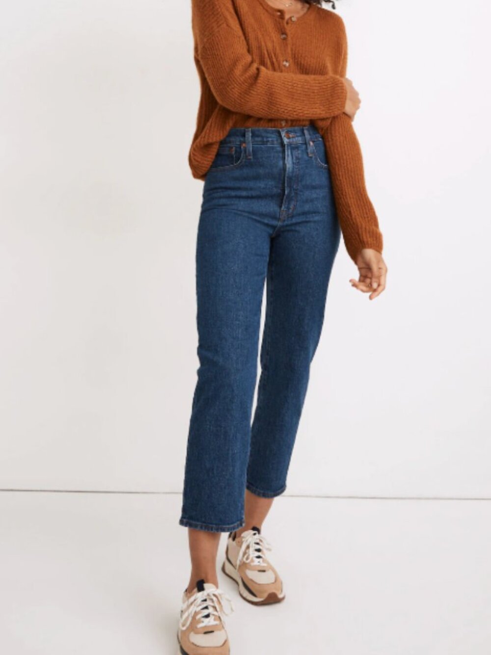 Madewell Perfect Vintage Straight Crop Jean in Edendale Wash